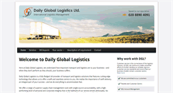 Desktop Screenshot of dailygloballogistics.com