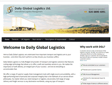 Tablet Screenshot of dailygloballogistics.com